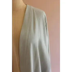 Short Kimono with Front Pockets - Fog 3