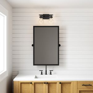 Salamanca 15.5'' Wide 2-Light Vanity Light - Matte Black 7