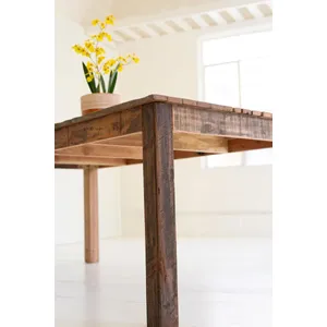 Recycled Truck Wood Dining Table 2