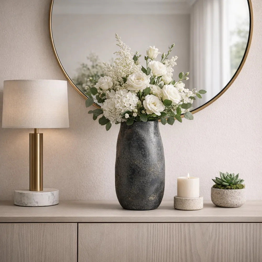 KNOXWOOD GRAY VASE 15 (IN)