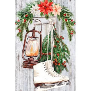 Christmas Poinsettia House Flag 28x40in 1