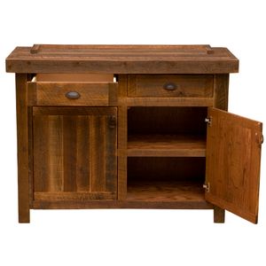 Barnwood 48-inch Buffet - Antique Oak Top 5