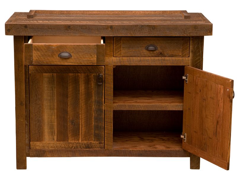 Barnwood 48-inch Buffet - Antique Oak Top 5