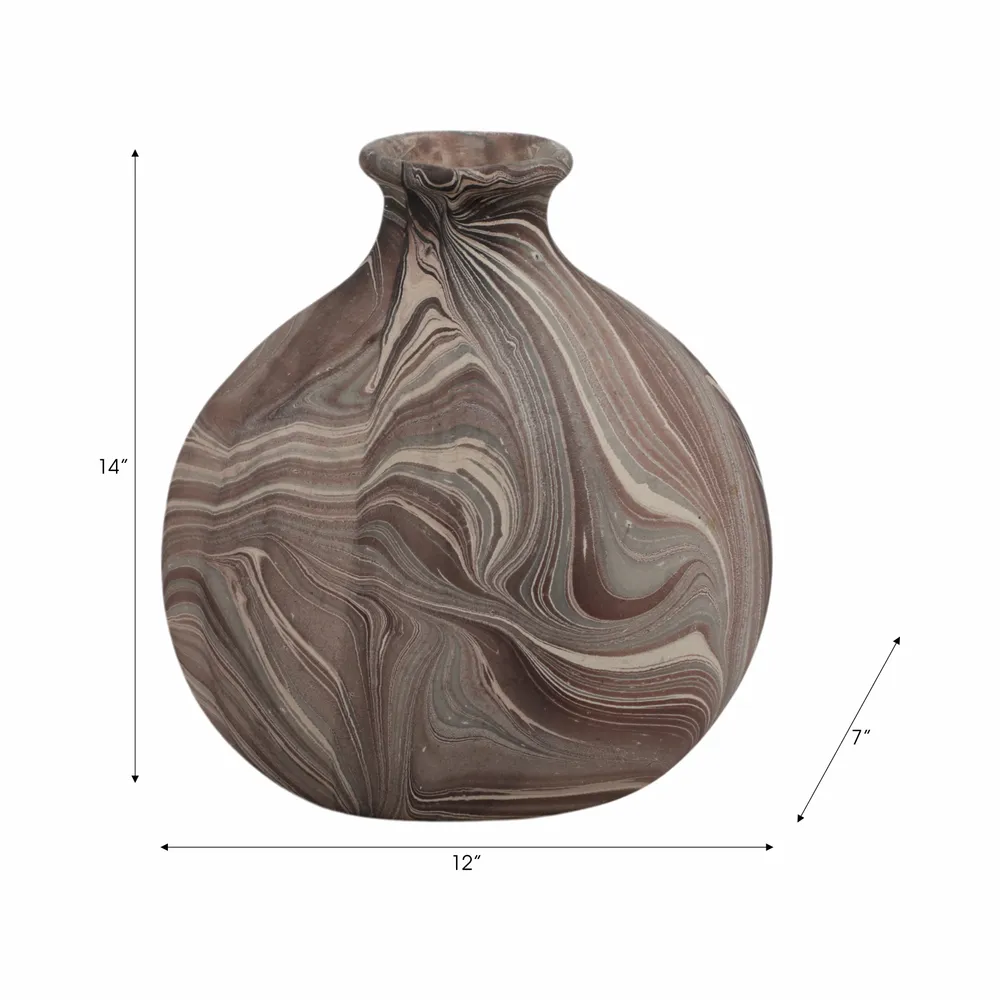 GRANGERSTONE BROWN VASE 14 (IN)