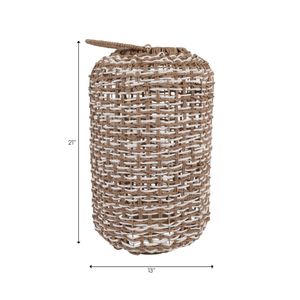 LARKSIDE BROWN LANTERN 21 (IN) 9