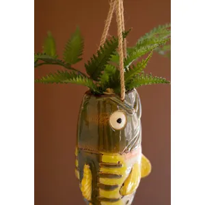 Ceramic Largemouth Bass Vase / Hanging 4