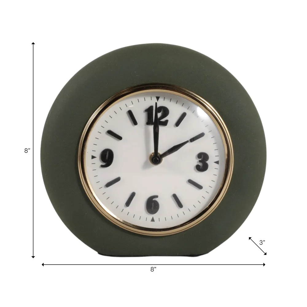 MASONCROSS GREEN CLOCK 8 (IN)