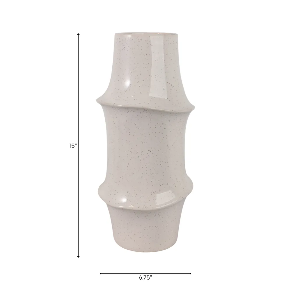 WYLERCREST IVORY VASE 15 (IN)