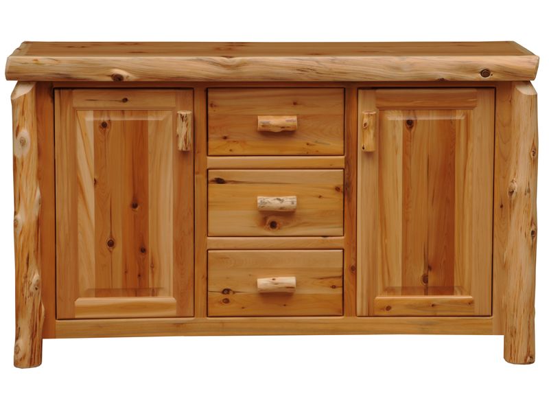 Cedar Log Sideboard - Weathered 4