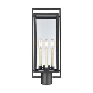Gladwyn 21.5'' High 3-Light Outdoor Post Light - Matte Black 1