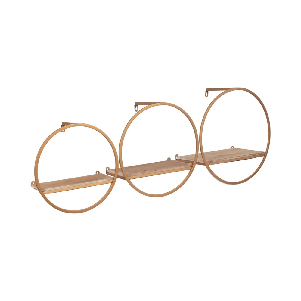 GAIGESTONE SET OF 3 BRONZE WALL SHELF 8 (IN)