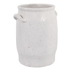 ZANE WHITE VASE 12 (IN) 4