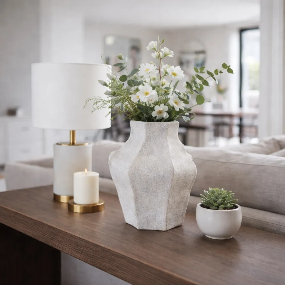 AVAWAY GRAY VASE 15 (IN)