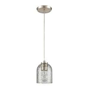 Sprinkle 5'' Wide 1-Light Mini Pendant - Satin Nickel 2