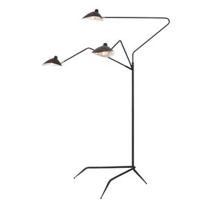 Risley 81.5'' High 3-Light Floor Lamp - Matte Black 3