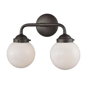 Beckett 15'' Wide 2-Light Vanity Light - Oil Rubbed Bronze 1