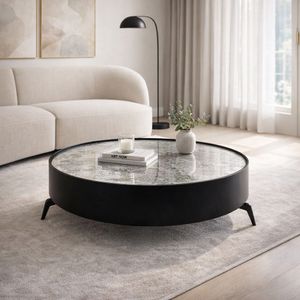 HOLLYMILL BLACK COFFEE TABLE 16 (IN) 2