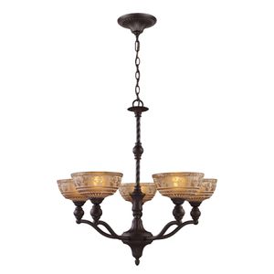 Norwich 28'' Wide 5-Light Chandelier - Oiled Bronze 1