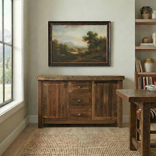 Barnwood Sideboard - Antique Oak Top