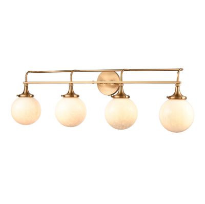 Beverly Hills 38″ Wide 4-Light Vanity Light - Satin Brass