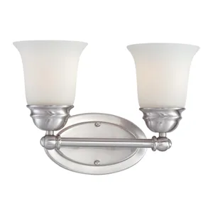 Bella 13'' Wide 2-Light Vanity Light - Brushed Nickel 1