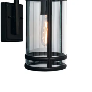New Yorker 14'' High 1-Light Outdoor Sconce - Acid Dipped Black 4