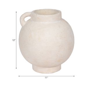 CORBINFORD WHITE VASE 12 (IN) 9