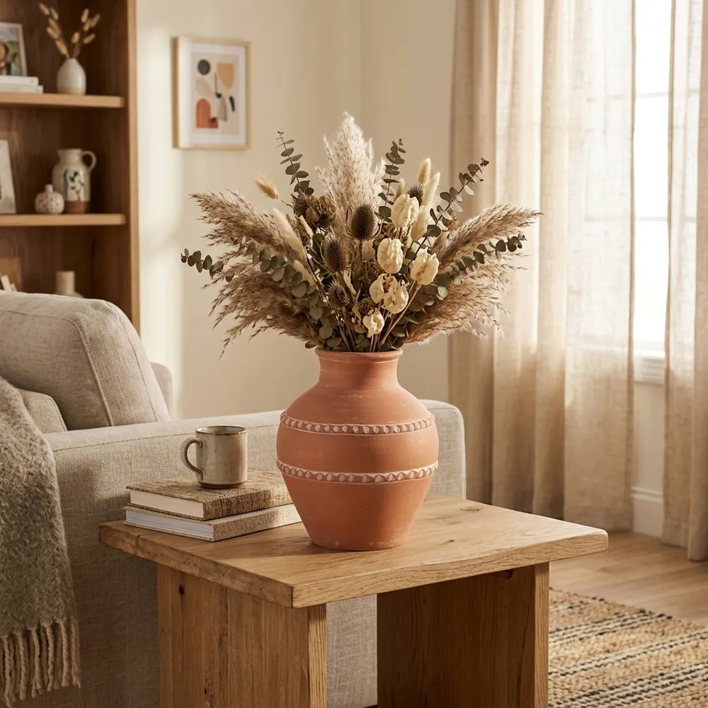CLAYTONWORTH RED VASE 12 (IN)