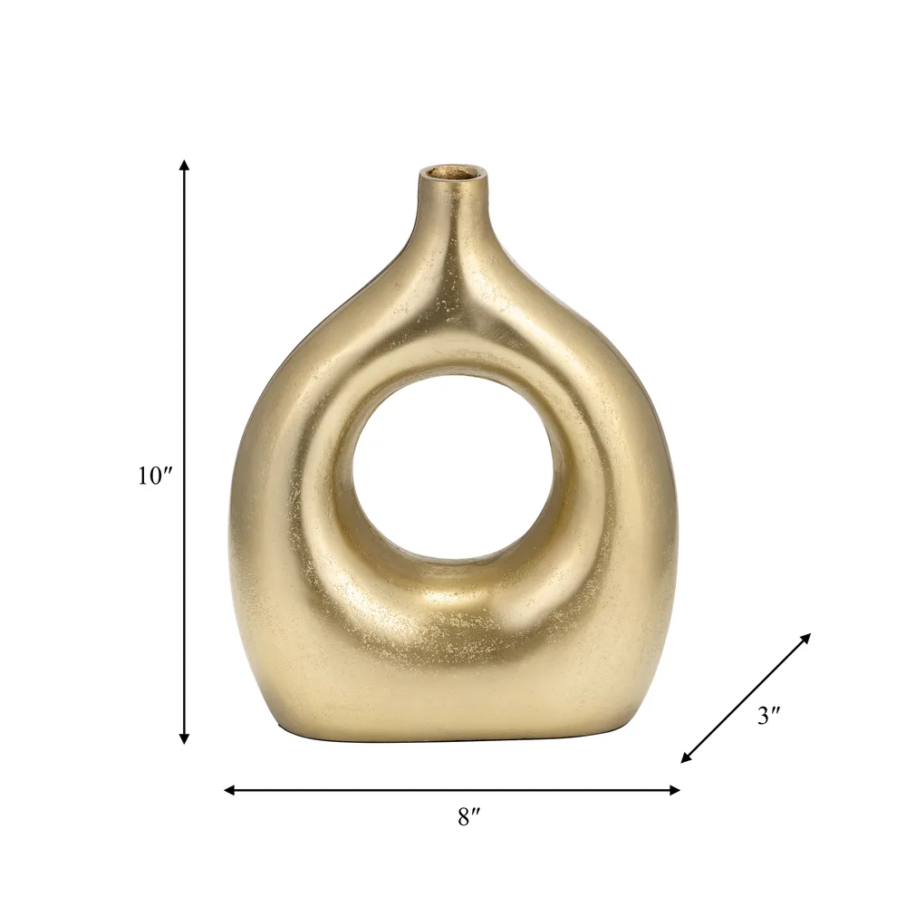 HARVEYVALE GOLD VASE 10 (IN)