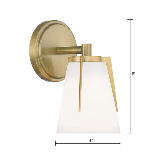 Allure 9'' High 1-Light Sconce - Antique Brass