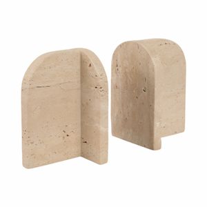 NORMAWORTH SET OF 2 TAN BOOKENDS 6 (IN) 4