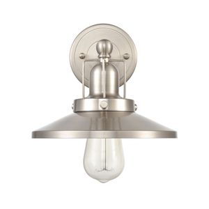 English Pub 8'' High 1-Light Sconce - Satin Nickel 2