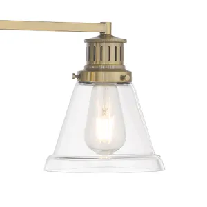 Alden 26'' Wide 3-Light Vanity Light - Antique Brass 4