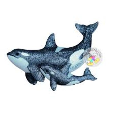 GLITTER MAGNET - ORCA WHALE