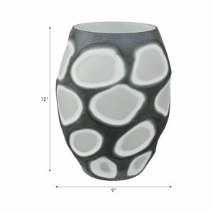 ARNETTBEACH GRAY GLASS VASE 12 (IN) 9
