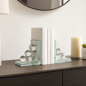 TANNER SET OF 2 CLEAR BOOKENDS 6 (IN) 2