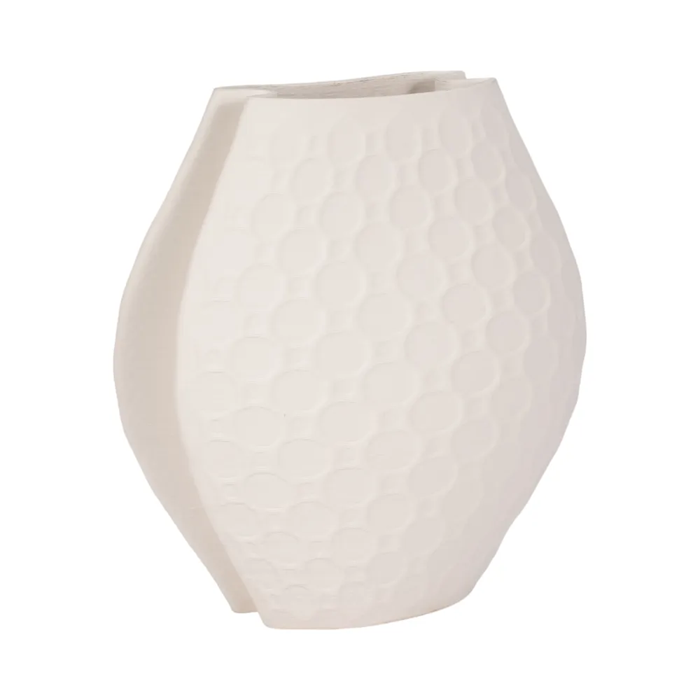 DILLONMOOR IVORY VASE 16 (IN)