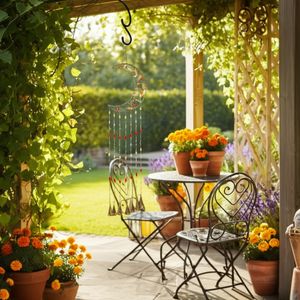 MERCERGATE ORANGE WIND CHIME 35 (IN) 11