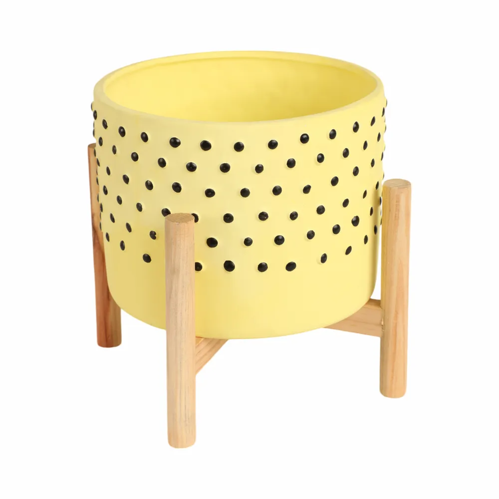 COLECREST YELLOW PLANTER 9 (IN)