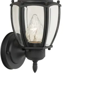 Park Avenue 12'' High 1-Light Outdoor Sconce - Black 4