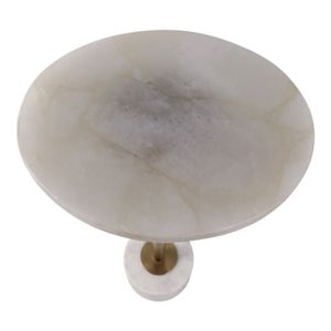 MERCERCLIFF WHITE TABLE 24 (IN) 8