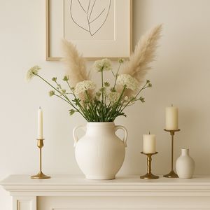 GARTONSHAW WHITE VASE 10 (IN) 13