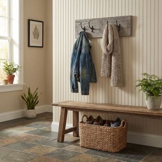 WoodShop Wall Coat Rack - 24-inch