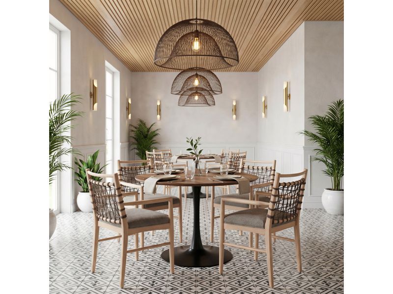 Opus Dining Table Brown & Black 2
