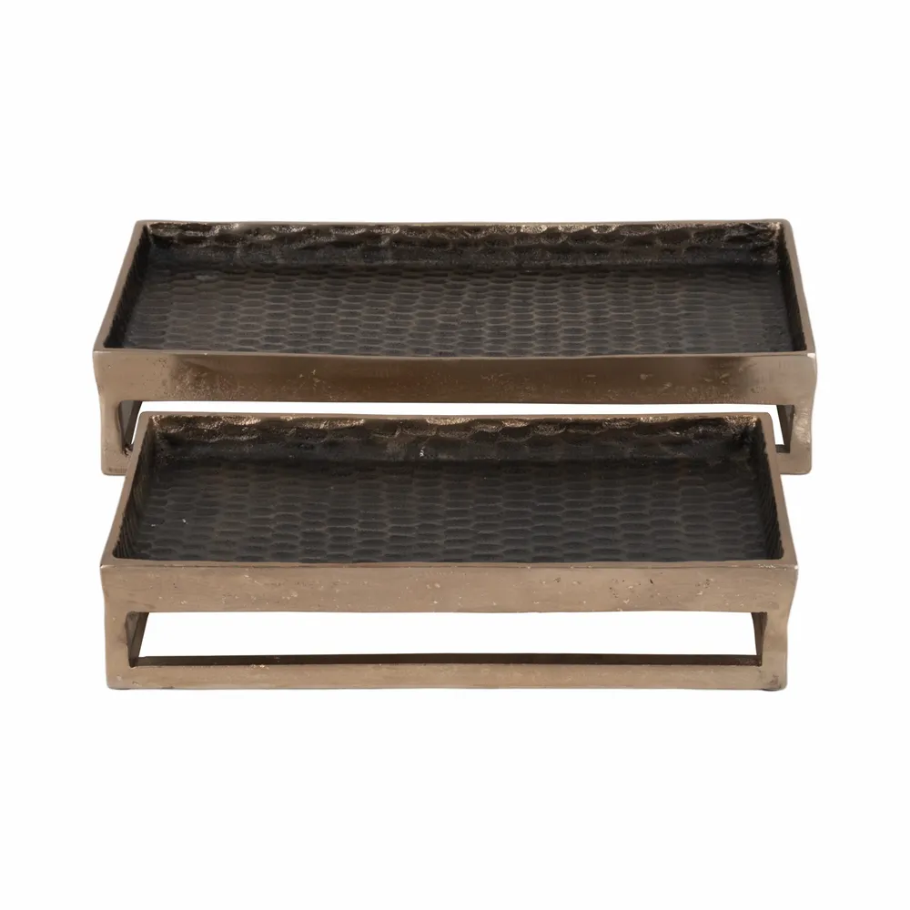 GUNNARCROSS SET OF 2 BRONZE METAL 4 (IN)
