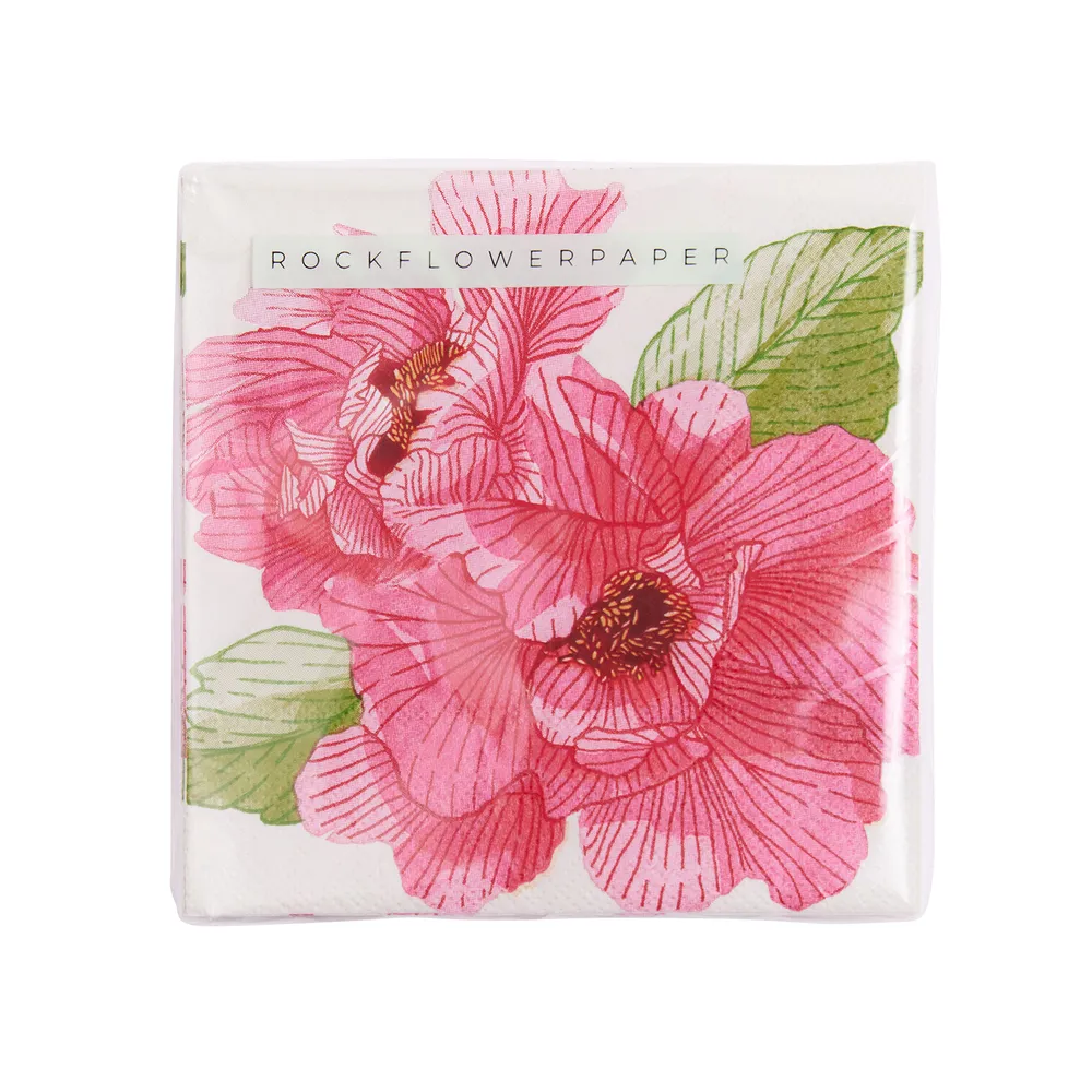 Pink Peony  Paper Cocktail Napkins (Pack of 25)
