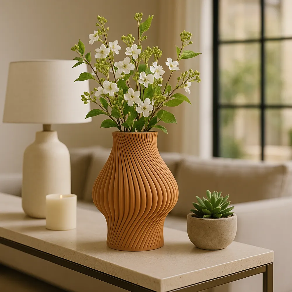 DILLONVALE BROWN VASE 15 (IN)