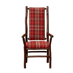 Hickory High Back Upholstered Back Arm Chair - 
Customer's Own Material 3