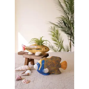Set of 2 Ceramic Fish Vases 1