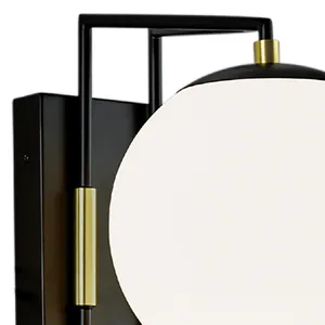 Cosmos 12.5'' High Integrated LED Outdoor Sconce - Matte Black Satin Brass 3